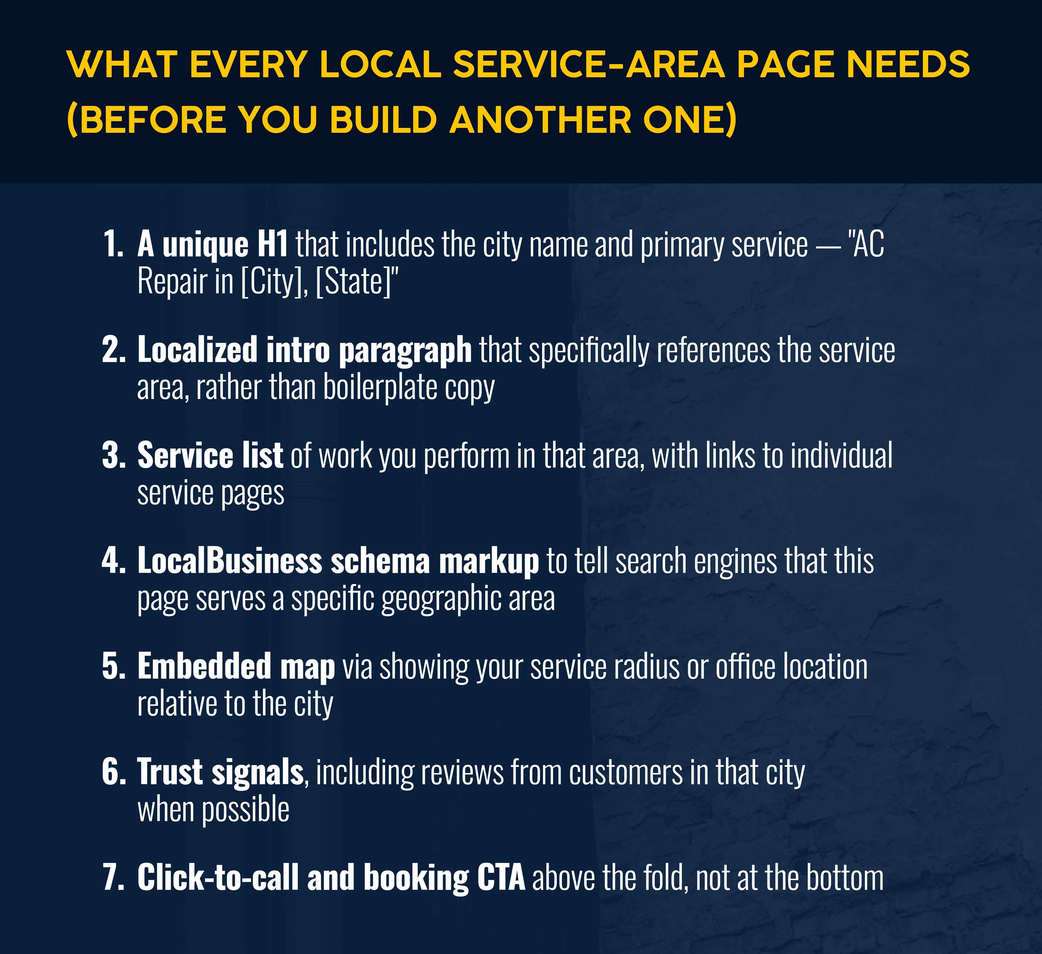 What every HVAC local services website page needs to rank in search engines and serve customers best